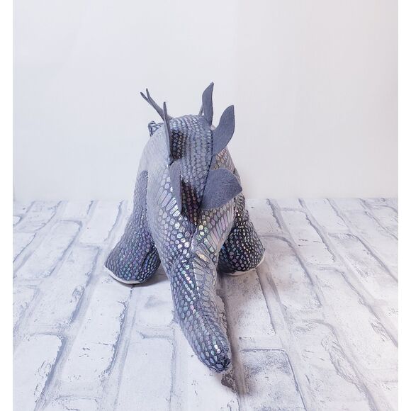 Metallic Stegosaurus Plush Dinosaur - Picture 2 of 4